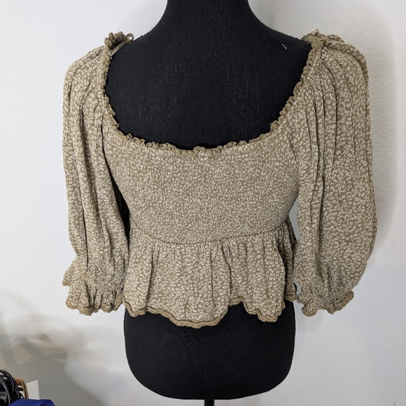 FREE PEOPLE Brittnee Printed Top / Tropical Nut - Picture 10 of 13